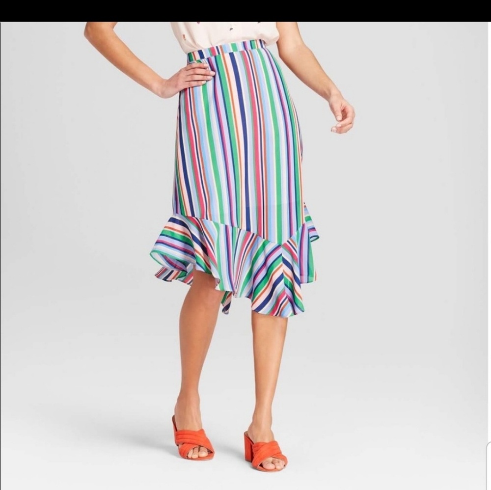 New Mutlicolour Stripe Skirt